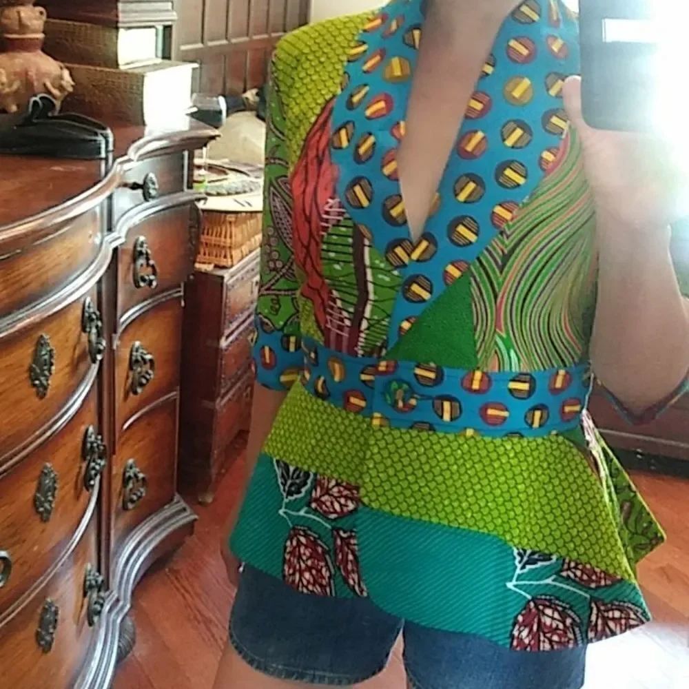 Anna teiko. African print patch work jacket - Picture 16 of 16